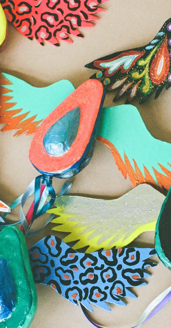 Shakers^Consuela Aqua Winged Avocado Shaker
