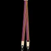 Bag Accessories^Consuela Pink Slim Webbing Crossbody Strap