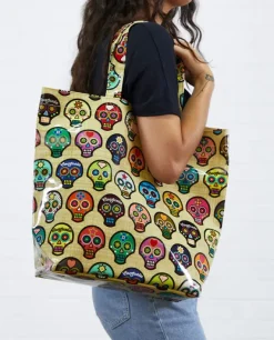 Grab N Go Bags^Consuela Sugar Skulls Grocery Bag | Totes & Accessories | Austin, Texas