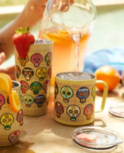 Drinkware^Consuela Sugar Skulls 12Oz Camp Cup